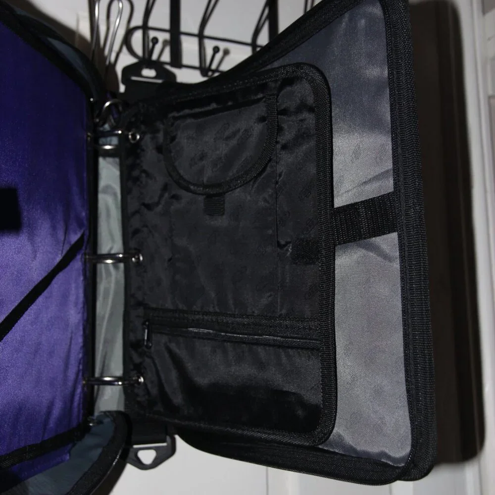 Purple Case-it Binder with Insert Organizer and Expandable folder Organizer